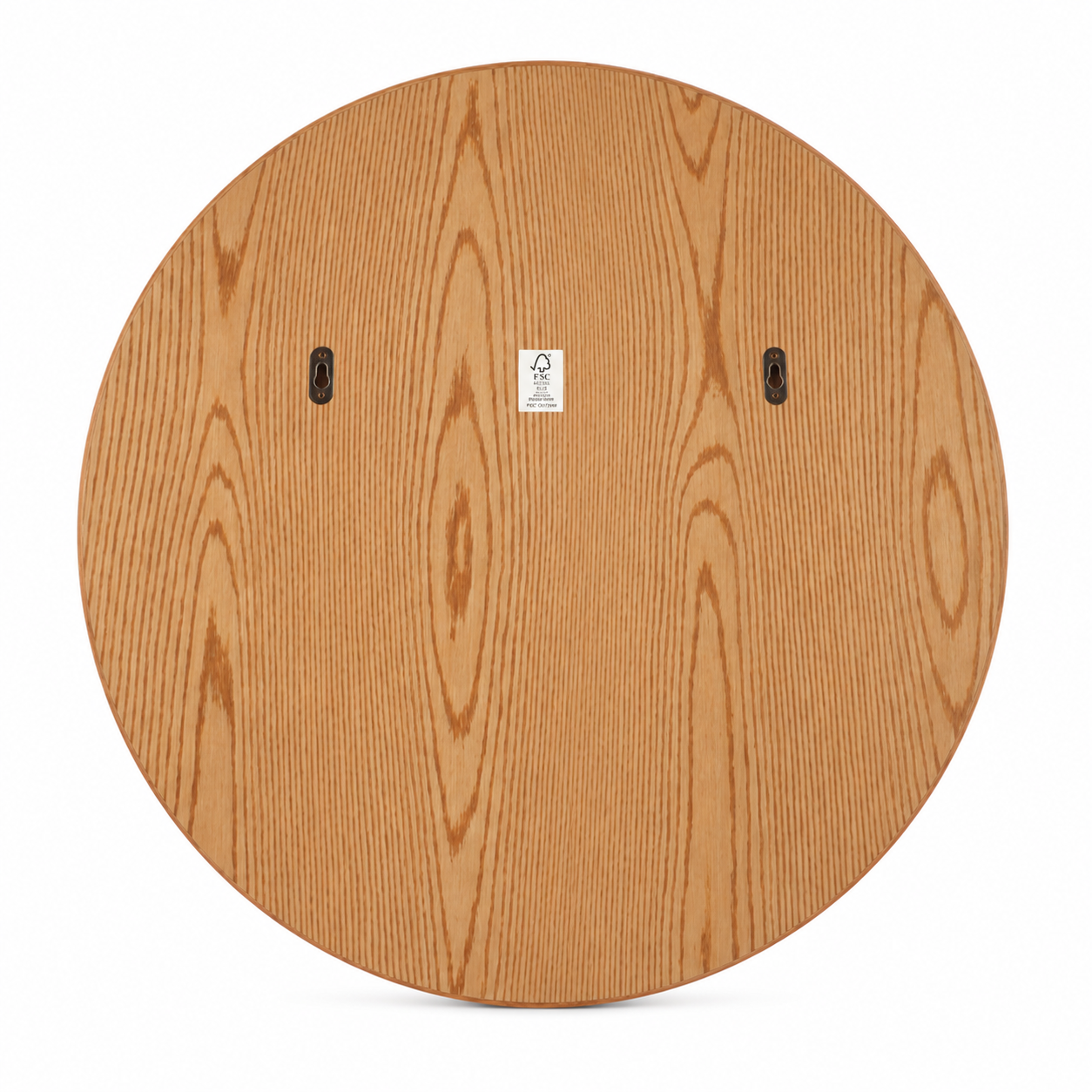 Moon spejl i eg - Ø80 cm